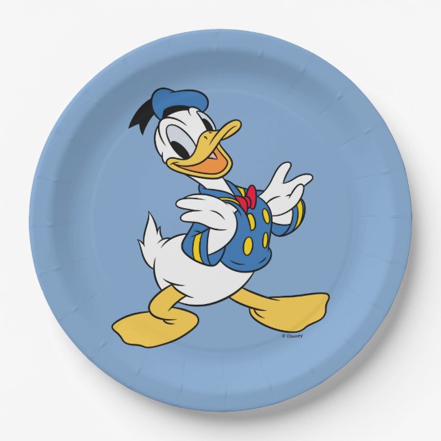 Donald Duck | Proud Pose Paper Plates (Front)