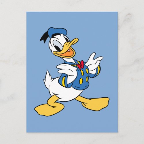 Donald Duck  Proud Pose Postcard