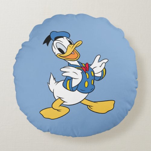 Donald Duck  Proud Pose Round Pillow