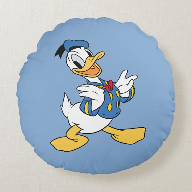 Donald Duck | Proud Pose Round Pillow (Front)