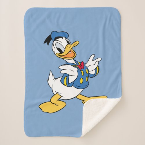 Donald Duck  Proud Pose Sherpa Blanket