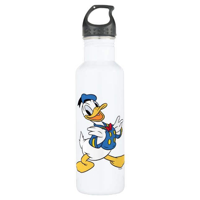 Donald Duck | Proud Pose Stainless Steel Water Bottle (Front)