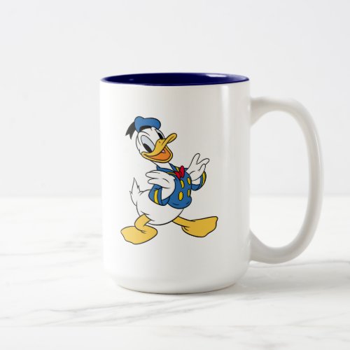 Donald Duck  Proud Pose Two_Tone Coffee Mug