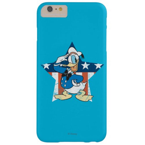 Donald Duck  Salute with Patriotic Star Barely There iPhone 6 Plus Case