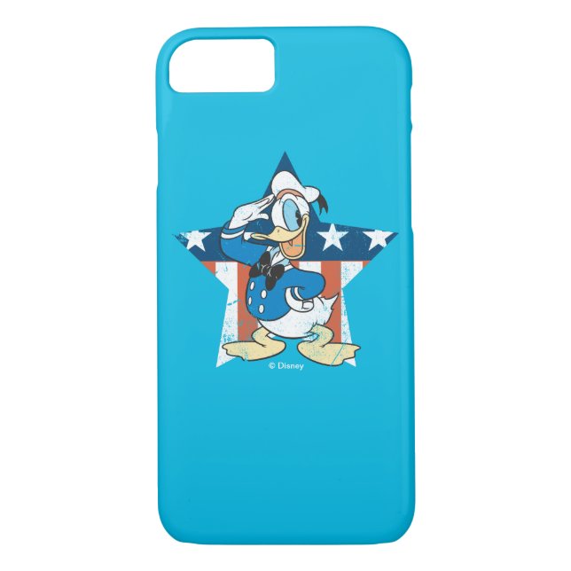 Donald Duck | Salute with Patriotic Star Case-Mate iPhone Case (Back)