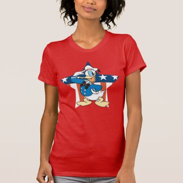 Donald Duck | Salute with Patriotic Star T-Shirt