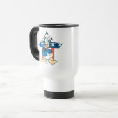 Donald Duck | Salute with Patriotic Star Travel Mug (Front Left)