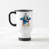 Donald Duck | Salute with Patriotic Star Travel Mug (Left)