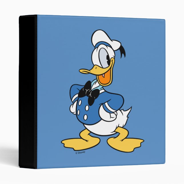 Donald Duck Smile 3 Ring Binder (Front/Spine)