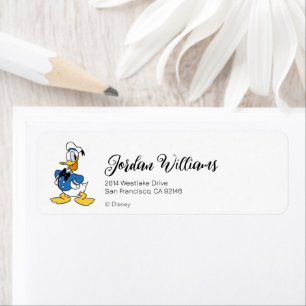 Donald Duck Smile Label