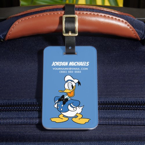 Donald Duck Smile Luggage Tag