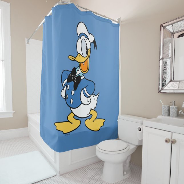 Donald Duck Smile Shower Curtain (In Situ)