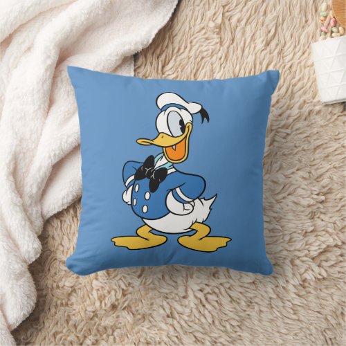 Donald Duck Smile Throw Pillow