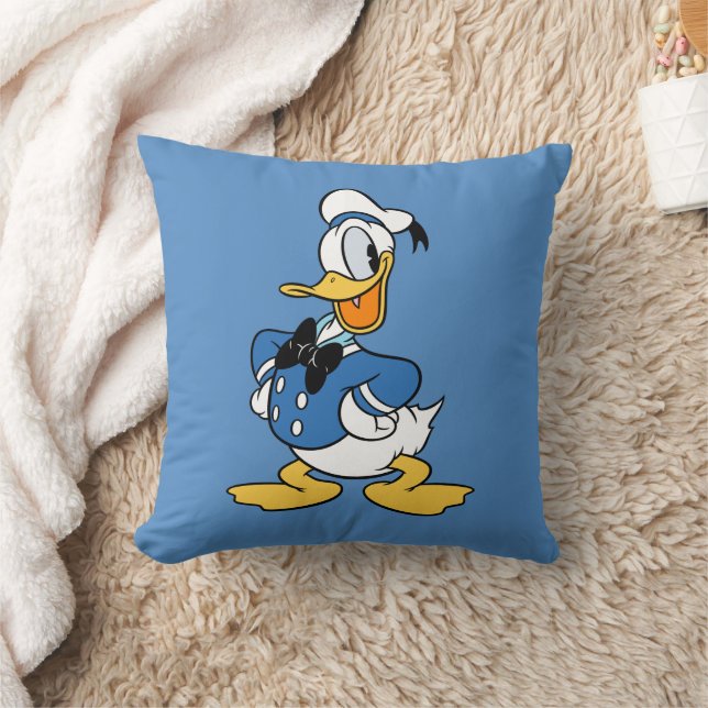 Donald Duck Smile Throw Pillow (Blanket)