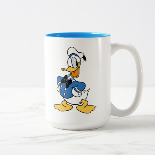 Donald Duck Smile Two_Tone Coffee Mug