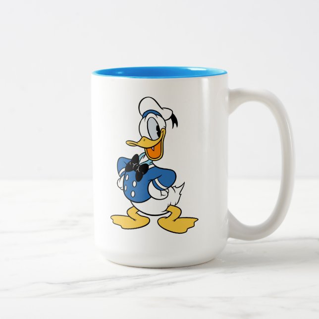 Donald Duck Smile Two-Tone Coffee Mug (Right)