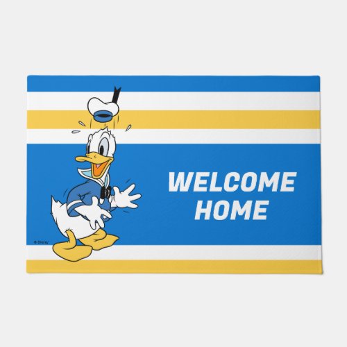 Donald Duck Surprise  Add Your Text Doormat