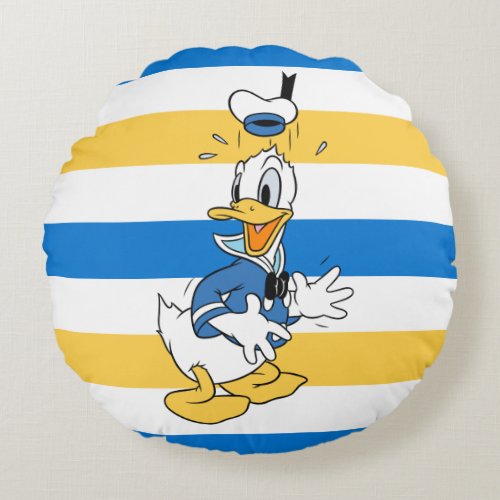 Donald Duck Surprise Round Pillow