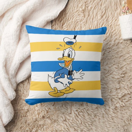 Donald Duck Surprise Throw Pillow