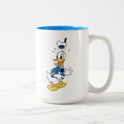 Donald Duck Surprise Two_Tone Coffee Mug
