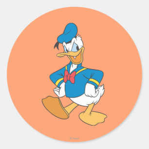Donald Duck Talking Pose Classic Round Sticker