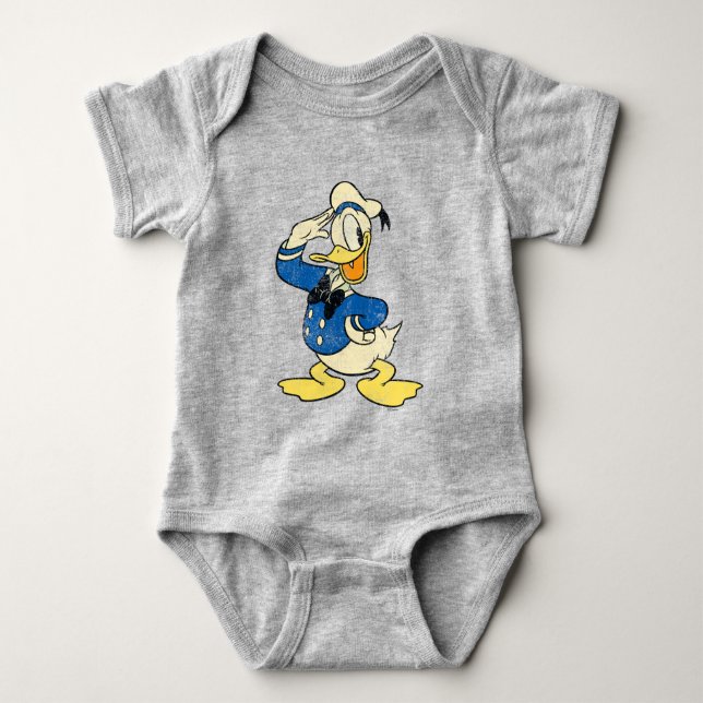Donald Duck | Vintage Baby Bodysuit (Front)