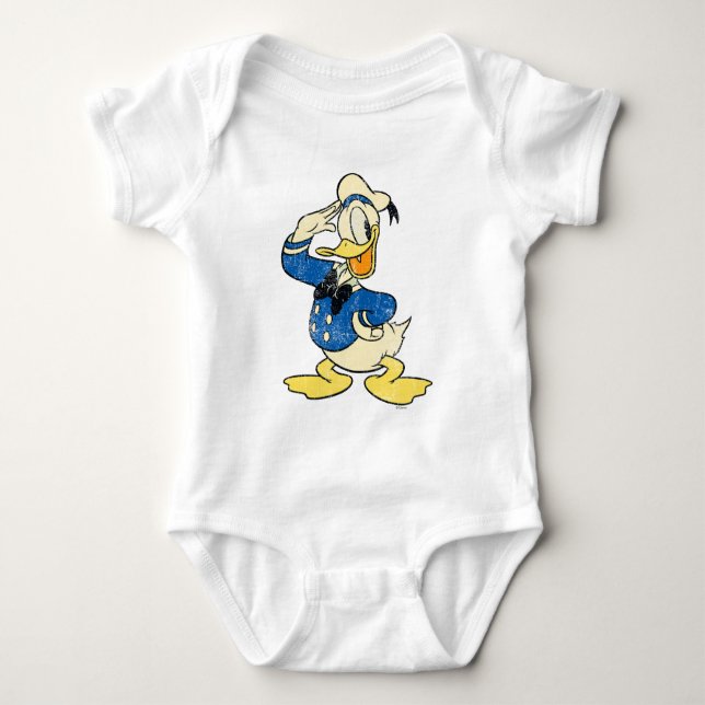 Donald Duck | Vintage Baby Bodysuit (Front)