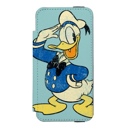 Donald Duck  Vintage Wallet Case For iPhone SE55s