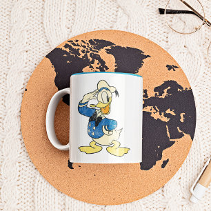 Donald Duck Vintage Two-Tone Coffee Mug