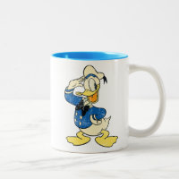 Donald Duck | Vintage Two-Tone Coffee Mug