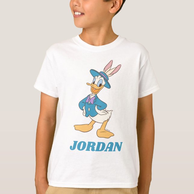 Donald Duck with Easter Bunny Ears T-Shirt (Front)