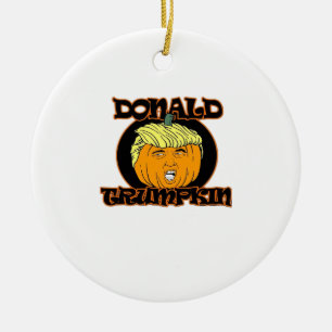 Donald Halloween Costume Trumpkin Ceramic Ornament