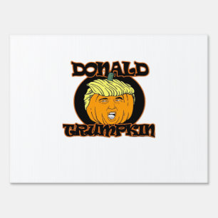 Donald Halloween Costume Trumpkin Sign