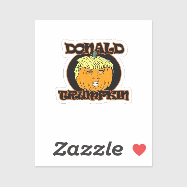 Donald  Halloween Costume Trumpkin Sticker (Sheet)