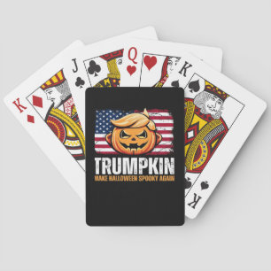 Donald Halloween - Trumpkin Make Halloween Spooky Poker Cards