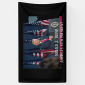 Donald J. Trump 45th President Keepsake Banner (Vertical)