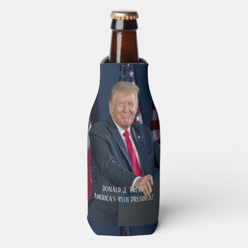 Donald J Trump 45th President Keepsake Bottle Cooler