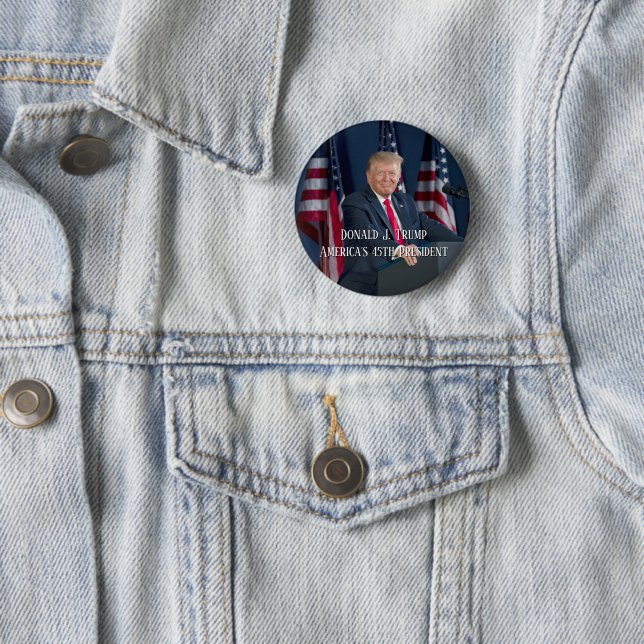 Donald J. Trump 45th President Keepsake Button (In Situ)