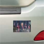 Donald J. Trump 45th President Keepsake Car Magnet (In Situ)