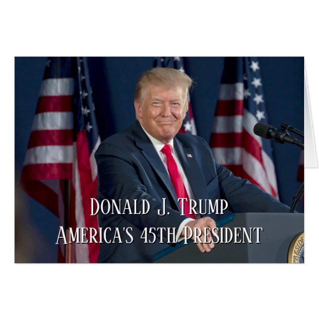 Donald J. Trump 45th President Keepsake Cards (Front Horizontal)