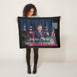 Donald J. Trump 45th President Keepsake Fleece Blanket