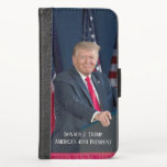 Donald J. Trump 45th President Keepsake iPhone X Wallet Case