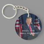 Donald J. Trump 45th President Keepsake Keychain