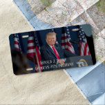 Donald J. Trump 45th President Keepsake License Plate