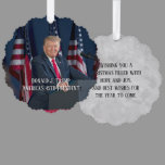 Donald J. Trump 45th President Keepsake Ornament Card