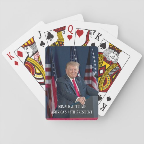 Donald J Trump 45th President Keepsake Playing Cards