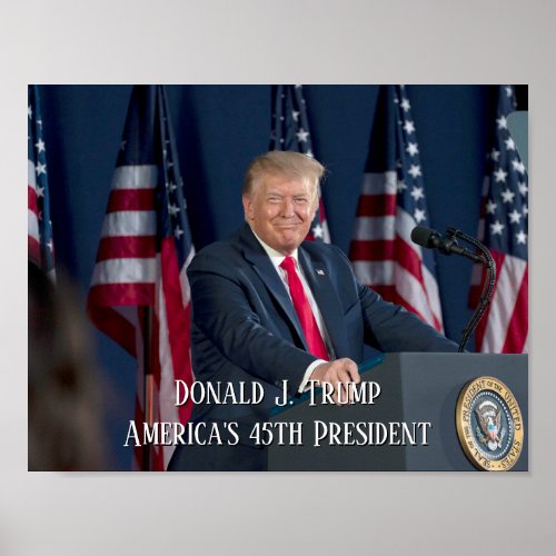 Donald J Trump 45th President Keepsake Poster