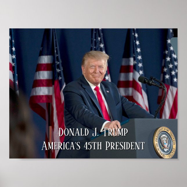 Donald J. Trump 45th President Keepsake Poster (Front)