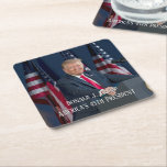 Donald J. Trump 45th President Keepsake Square Paper Coaster