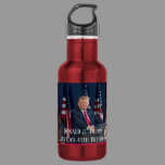 Donald J. Trump 45th President Keepsake Stainless Steel Water Bottle